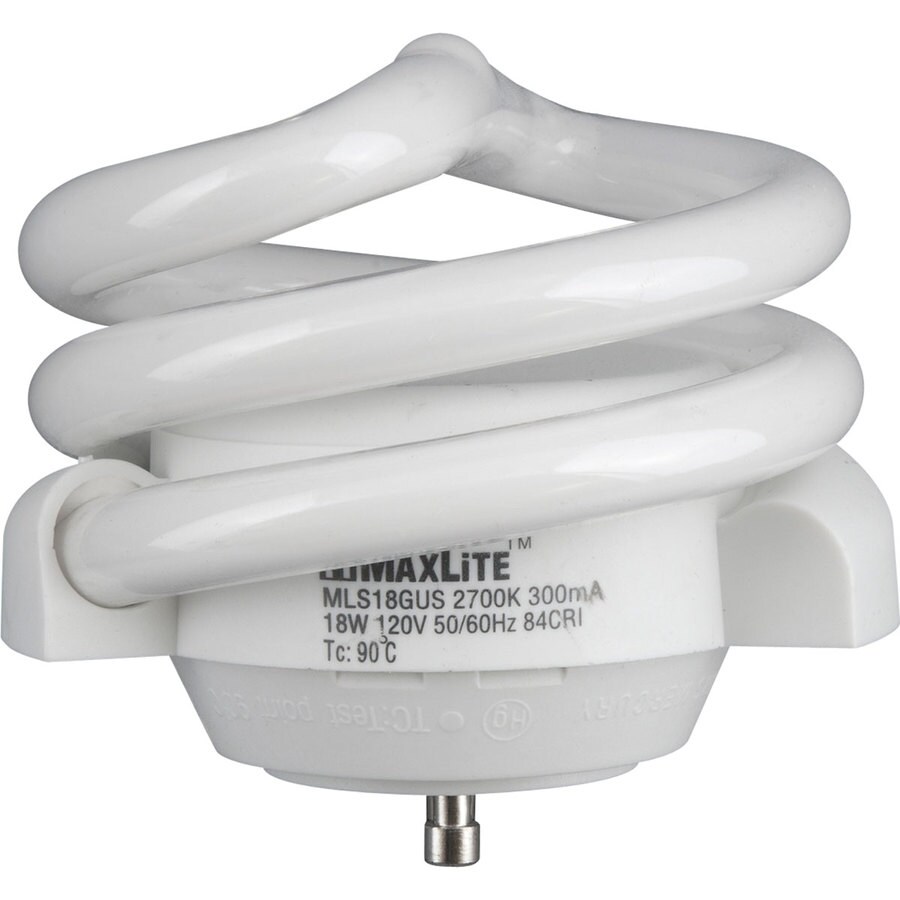 MAXLITE 18Watt (75W) Spiral GU24 Pin Base Soft White CFL Bulb ENERGY