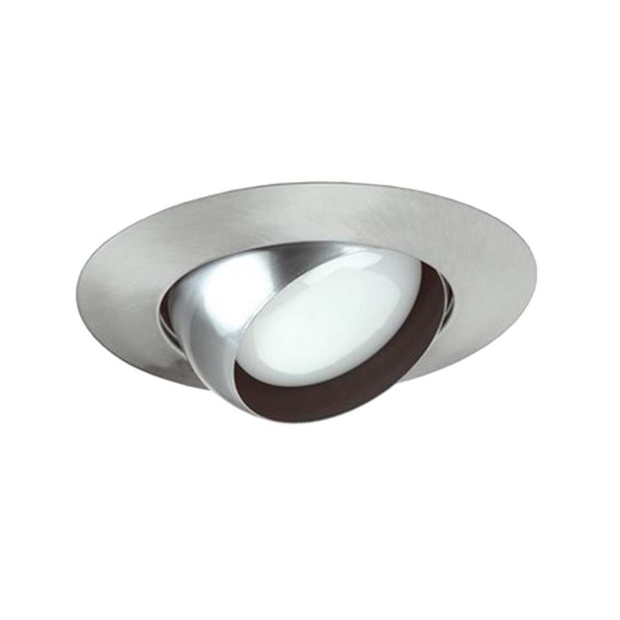 Nicor Lighting 6in Nickel Eyeball Recessed Light Trim in the Recessed