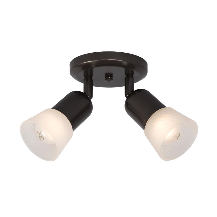 Galaxy Lighting Luna III 2Light 5.125in Old Bronze Flush Mount Fixed