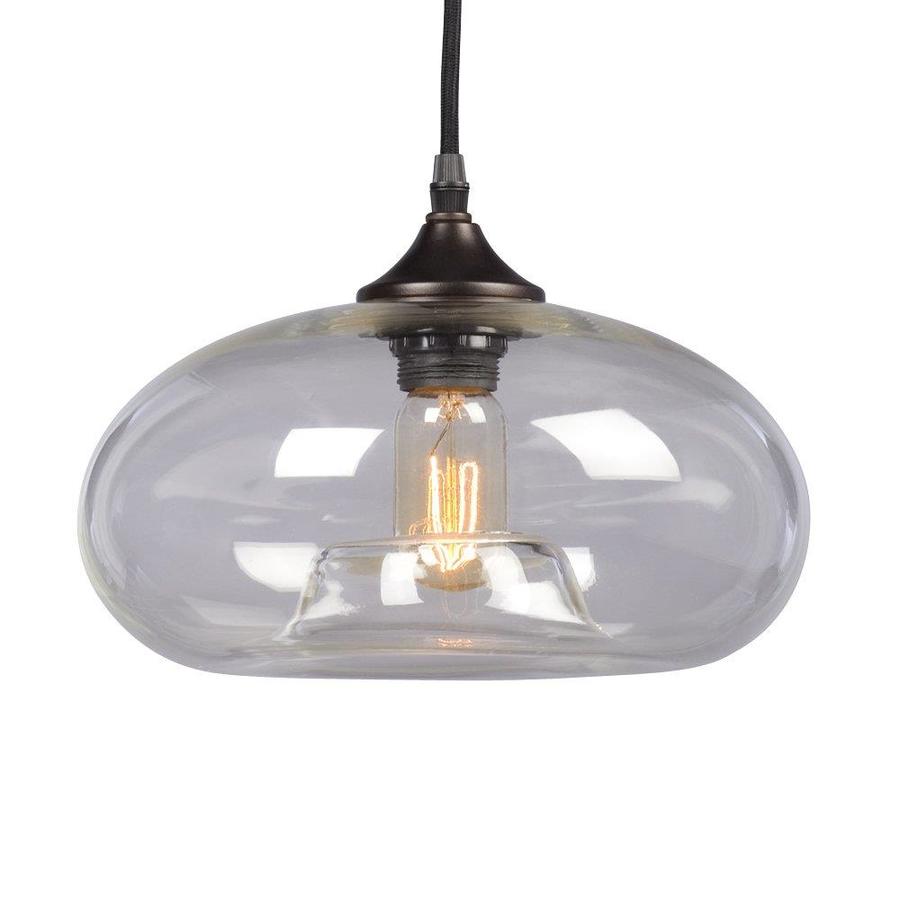 Galaxy Lighting Bronze Single Transitional Clear Glass Dome Pendant