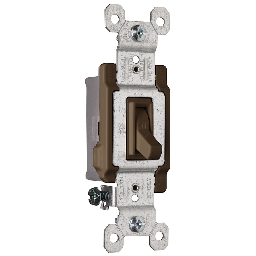 Pass & Seymour/Legrand Pass & Seymour 15Amp SinglePole Brown Framed