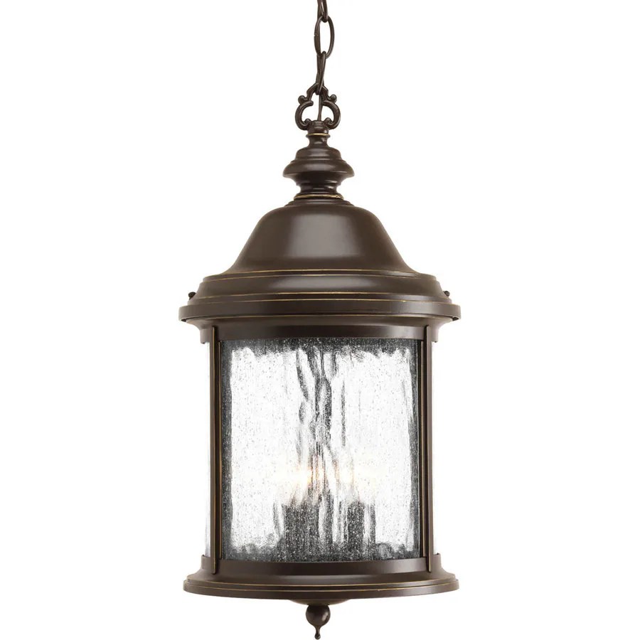 Progress Lighting Ashmore Antique Bronze Single Transitional Seeded