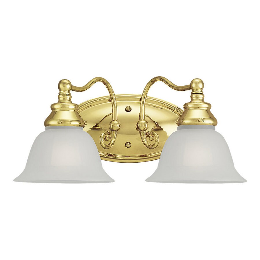 Sea Gull Lighting 2Light Canterbury Polished Brass Bathroom Vanity