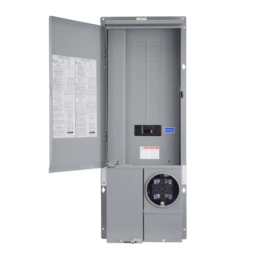 Square D 200Amp 30Spaces 42Circuit Main Breaker Meter