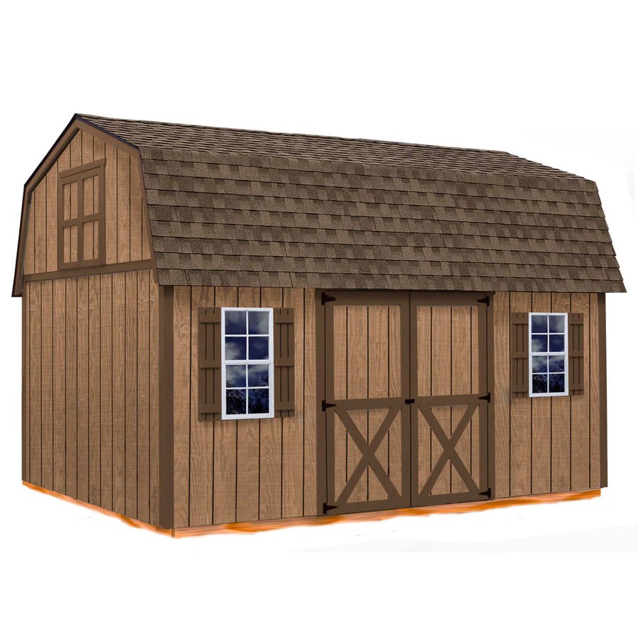Shop Best Barns Homestead Without Floor Gambrel Engineered Wood Storage Shed 12ft x 16