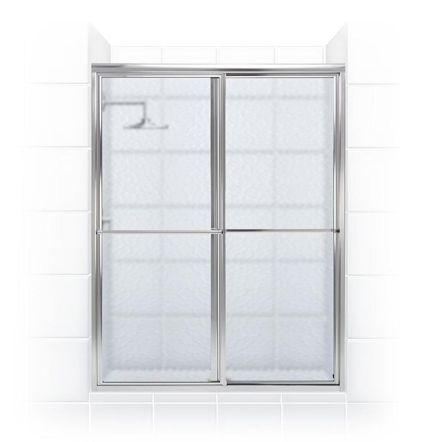 Coastal Shower Doors Newport 70in H x 42in to 43.625in W Framed Sliding Chrome Bathtub Door