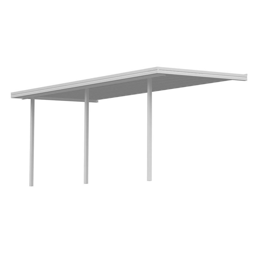 Americana Building Products 10 Ft X 12 Ft X 8 Ft White Metal Patio