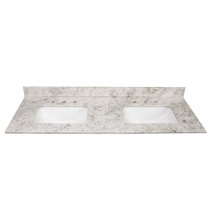 US Marble Natural Granite 61in Salinas White Granite Bathroom Vanity