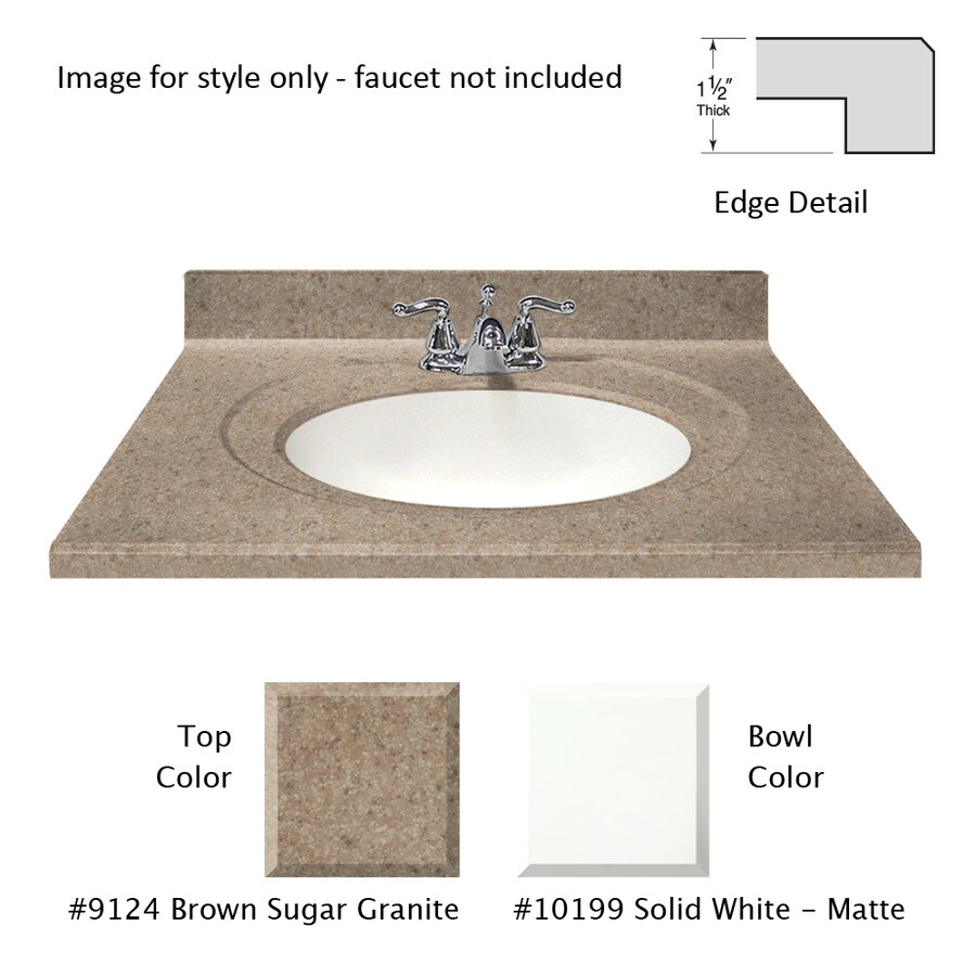 US Marble SOS US MARBLE VANITY TOP in the Bathroom Vanity Tops department at