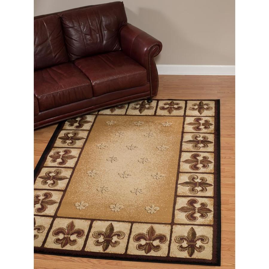 United Weavers Of America China Garden 8 x 11 Linen Indoor Border Area