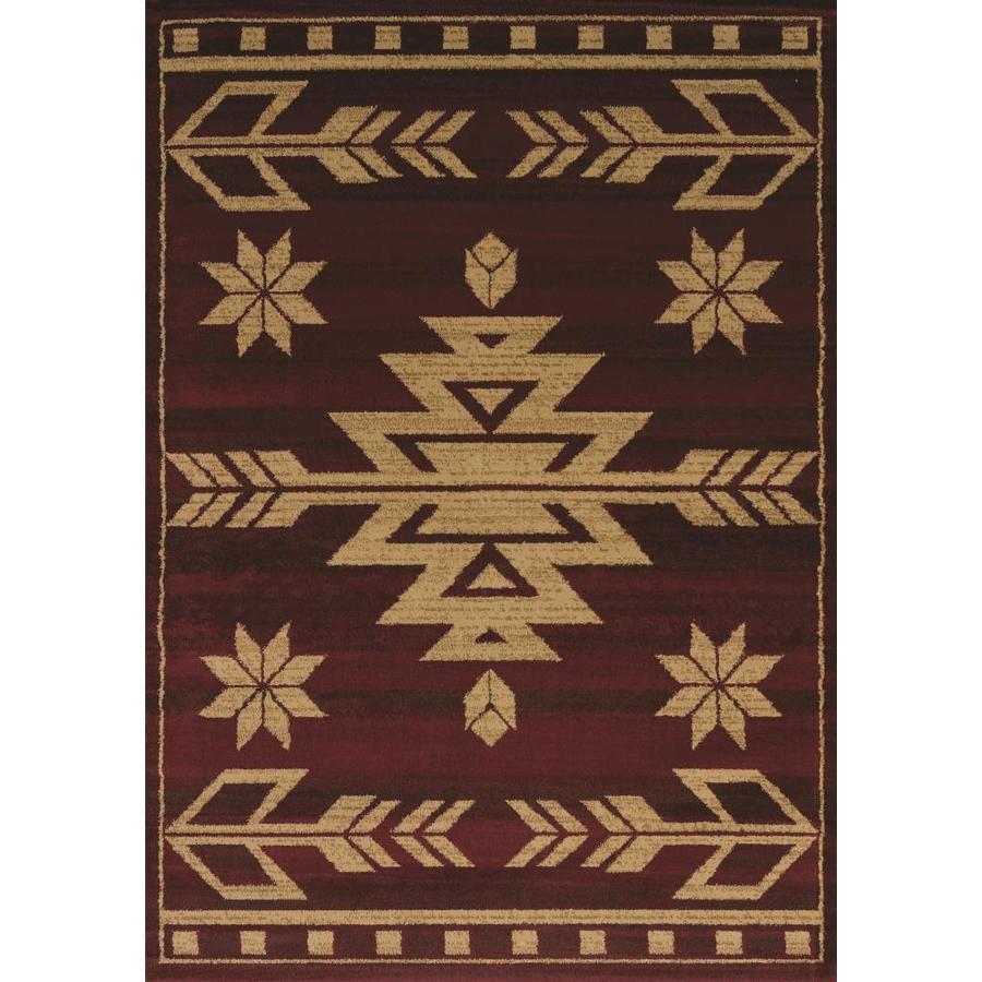 United Weavers Of America Affinity Red Indoor/Outdoor Lodge Area Rug