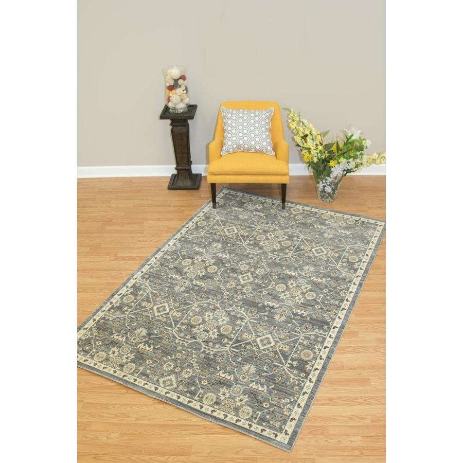 United Weavers Of America Twelve Oaks 4 x 6 Blue/Grey Indoor Distressed