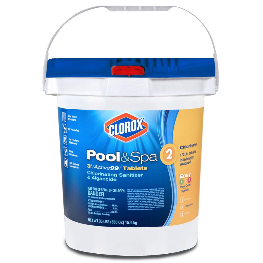 Clorox Pool&Spa 35lb Bucket 3in Pool Chlorine Tabs at