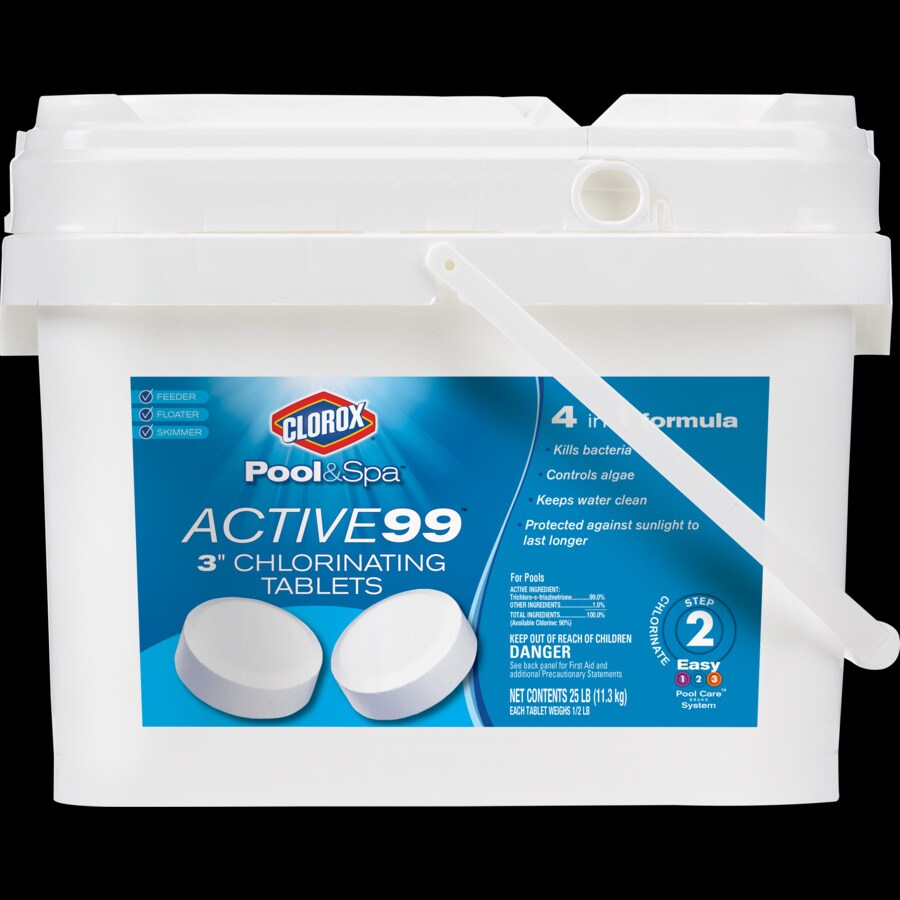 Clorox Pool&Spa 25lb Bucket 3in Pool Chlorine Tabs in the Pool