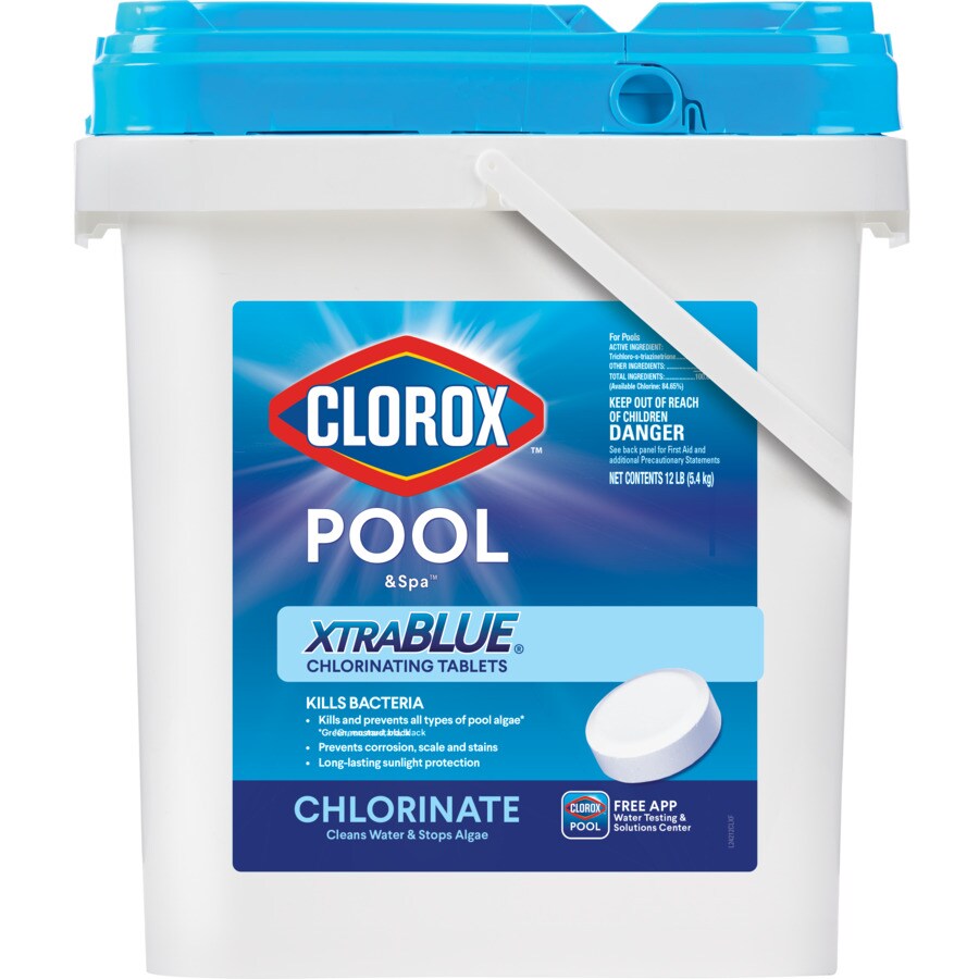 Clorox Pool&Spa XtraBlue 12lb Bucket 3in Pool Chlorine Tabs at