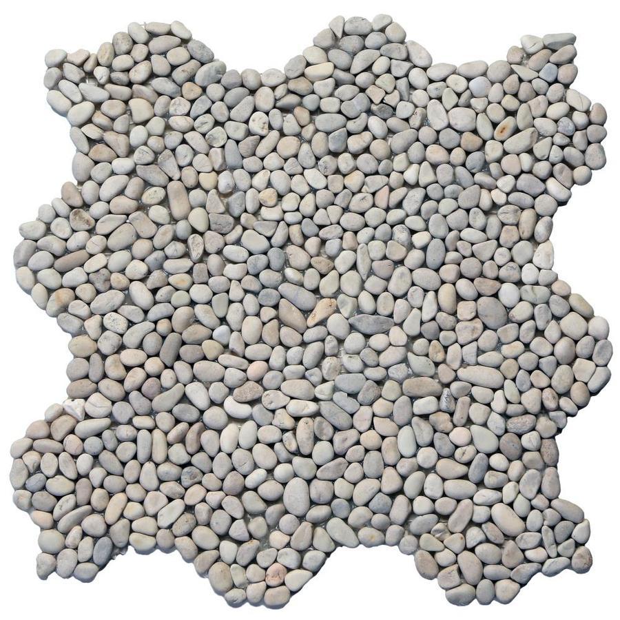 Solistone Micro Pebbles 10Pack Playa Beige Pebble Mosaic Floor and