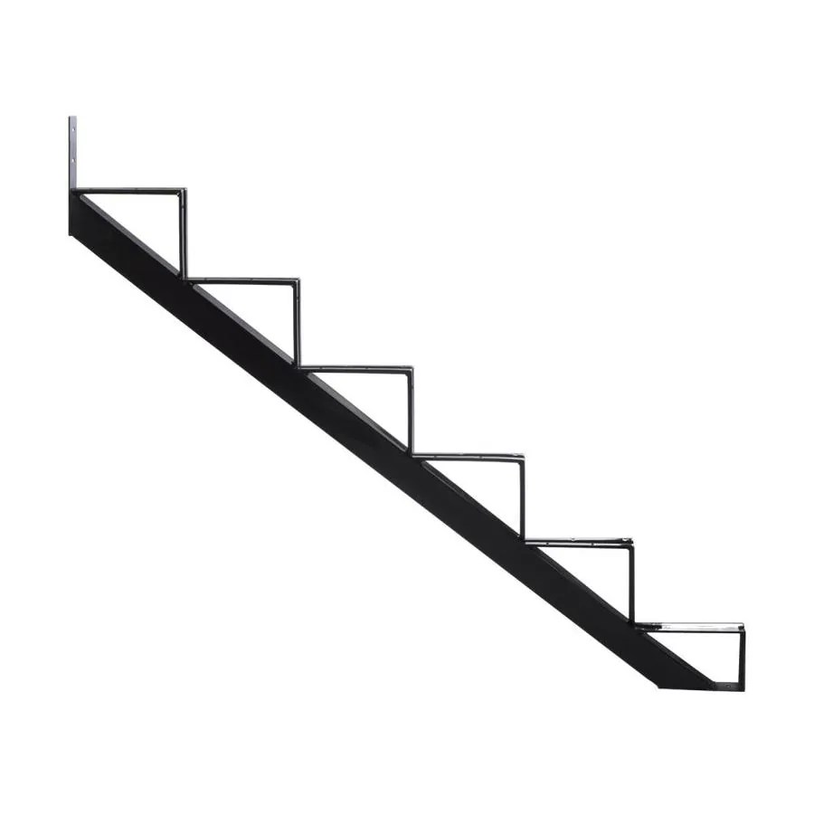 Pylex 6Steps Steel Stair Stringer Black 71/2 in x 101/4 in in the