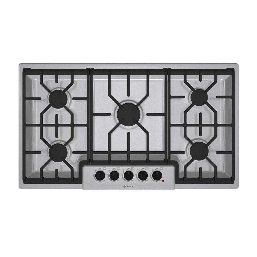 Bosch 500 36in 5 Burners Stainless Steel Gas Cooktop 36in