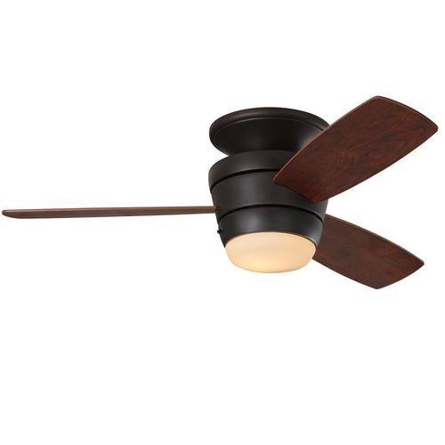 Harbor Breeze Mazon 44in OilRubbed Bronze Indoor Flush Mount Ceiling