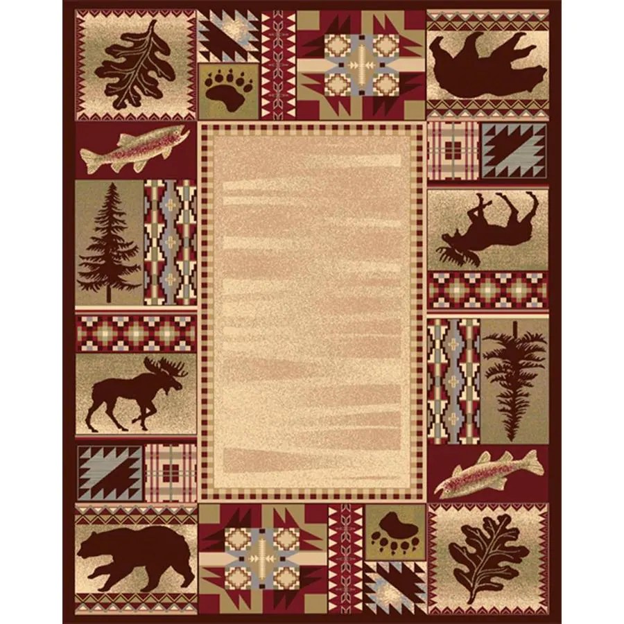 Shop Balta Rustic LodgeNational Preserve Rectangular Indoor Woven Area