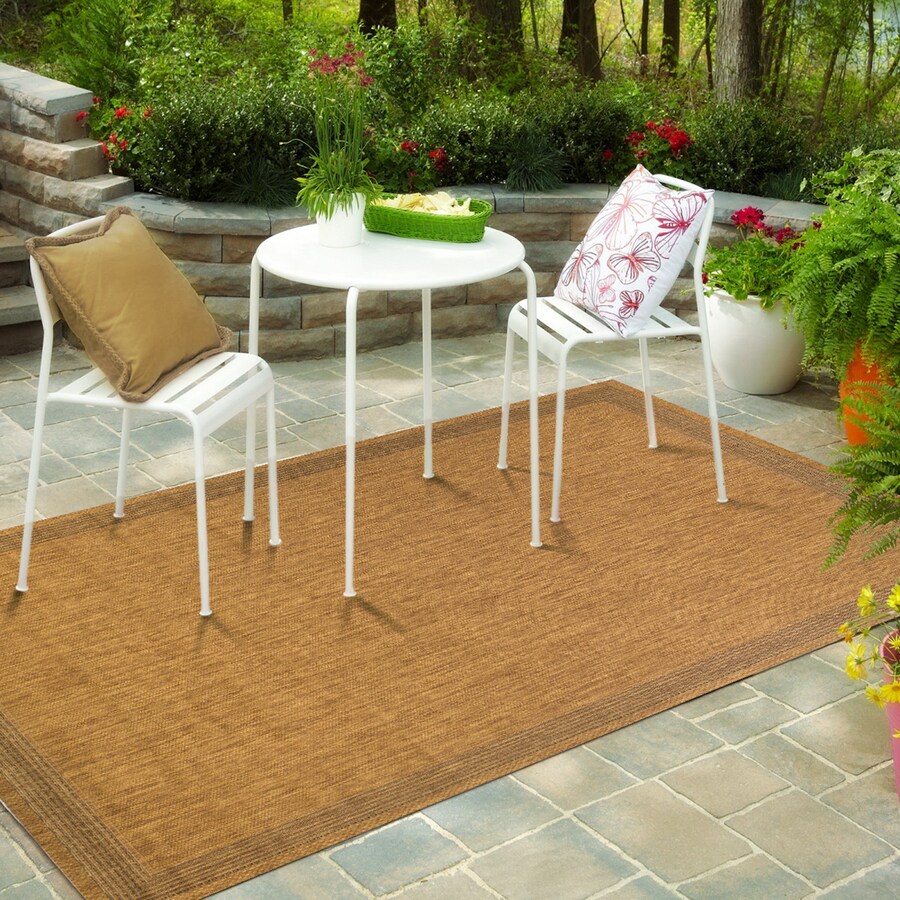 allen + roth Arena 5 x 7 Chestnut Indoor/Outdoor Border ... (675 x 675 Pixel)