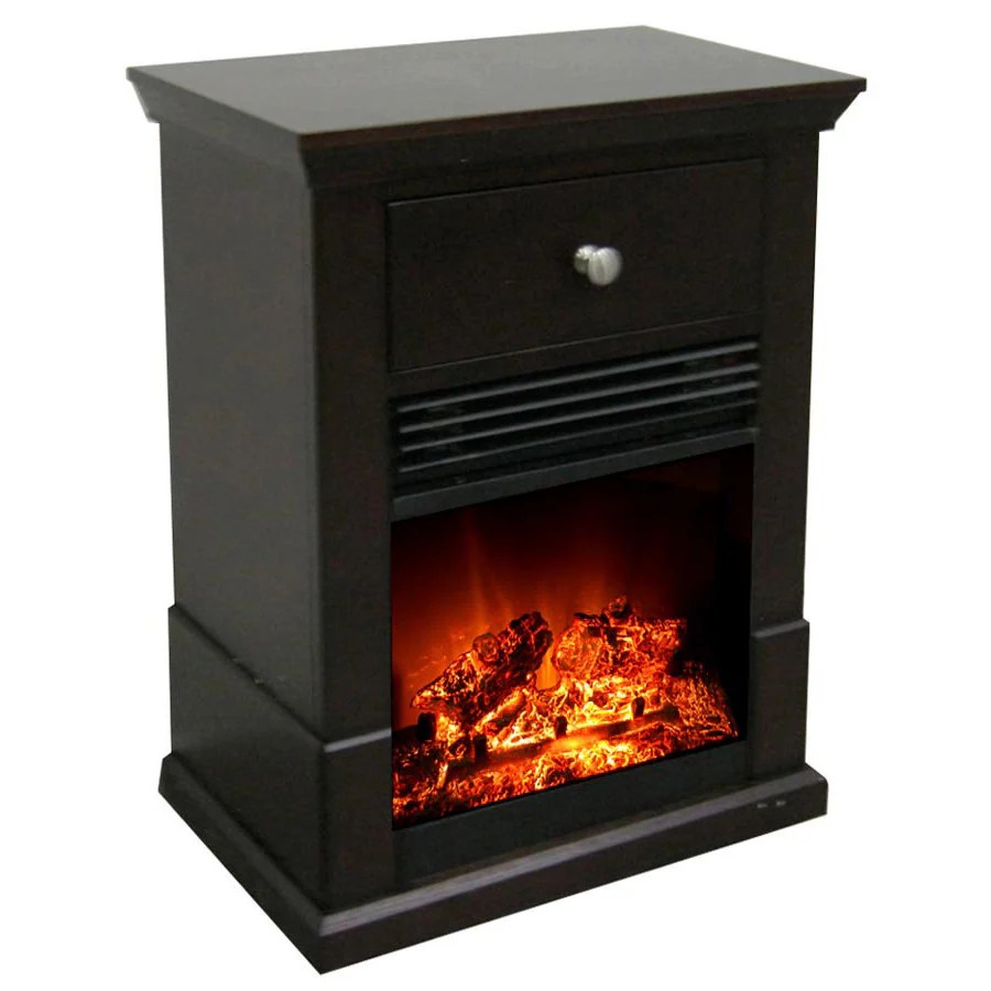 Estate Design 19.84in W 5,100BTU Espresso Wood WallMount Electric