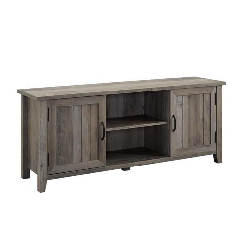 Walker Edison 58 In. Modern Farmhouse Tv Stand Grey Wash in the TV