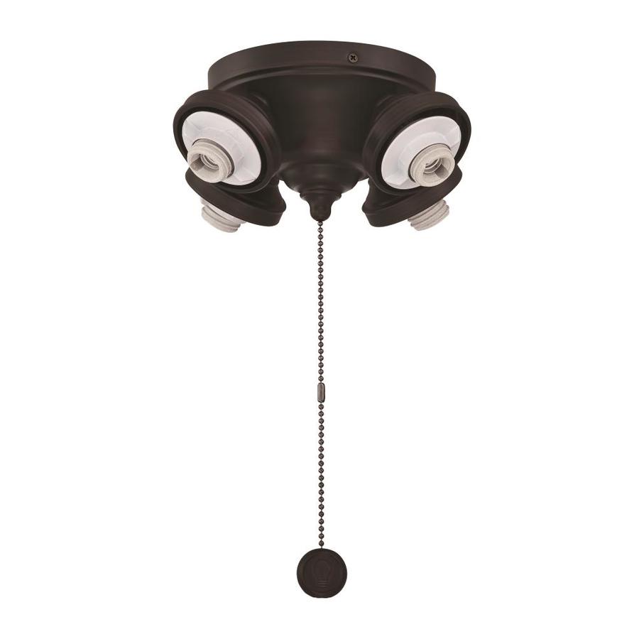 Fanimation 4Light Dark Bronze LED Ceiling Fan Light Kit in the Ceiling