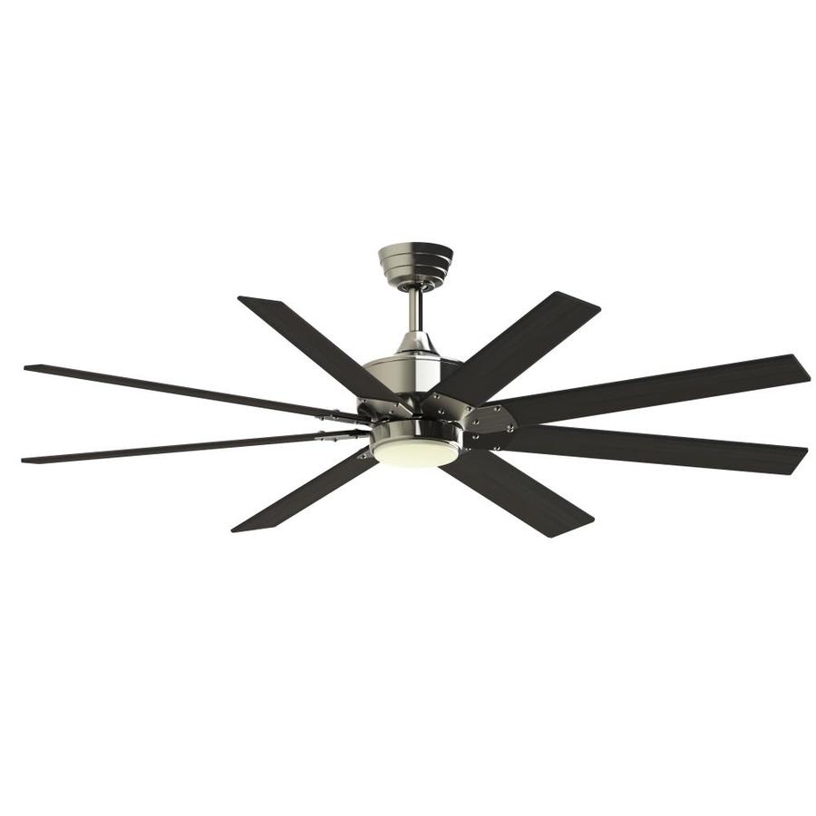 Fanimation Levon Custom 64in Brushed Nickel LED Indoor/Outdoor Ceiling