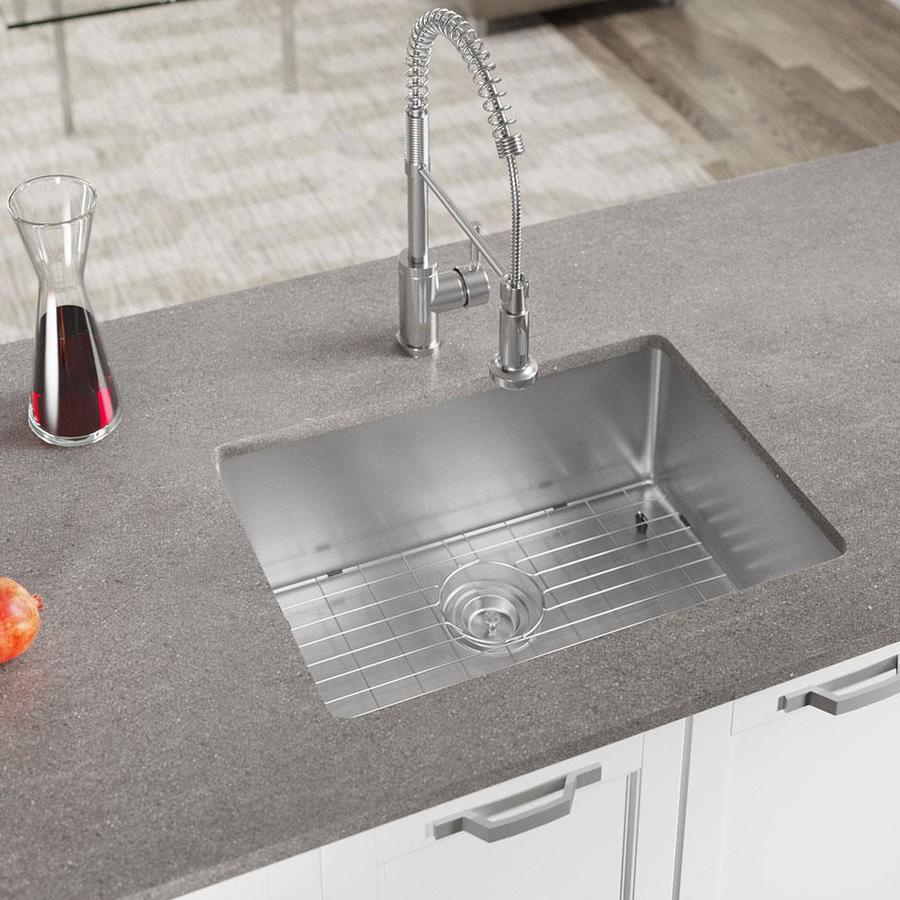 MR Direct Undermount 26in x 18in Stainless Steel Single Bowl Kitchen