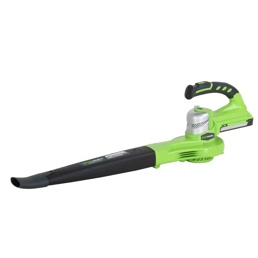 Greenworks 24Volt 130MPH Cordless Electric Leaf Blower in the