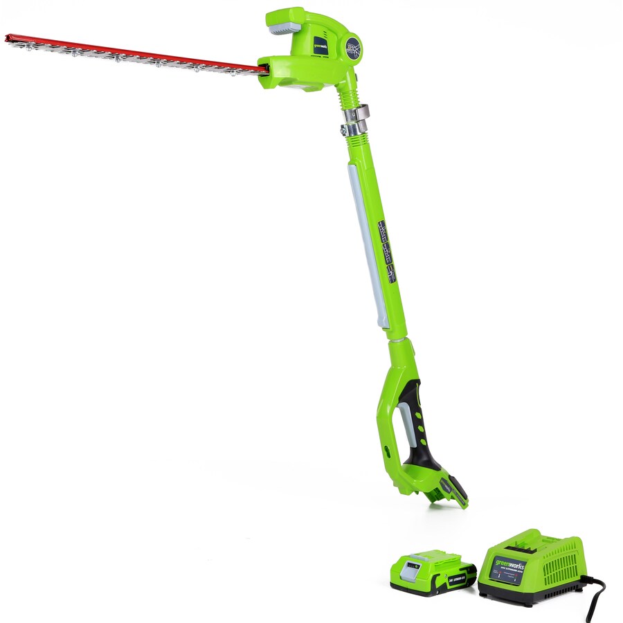 Greenworks 24Volt 20in Dual Cordless Electric Hedge Trimmer (1