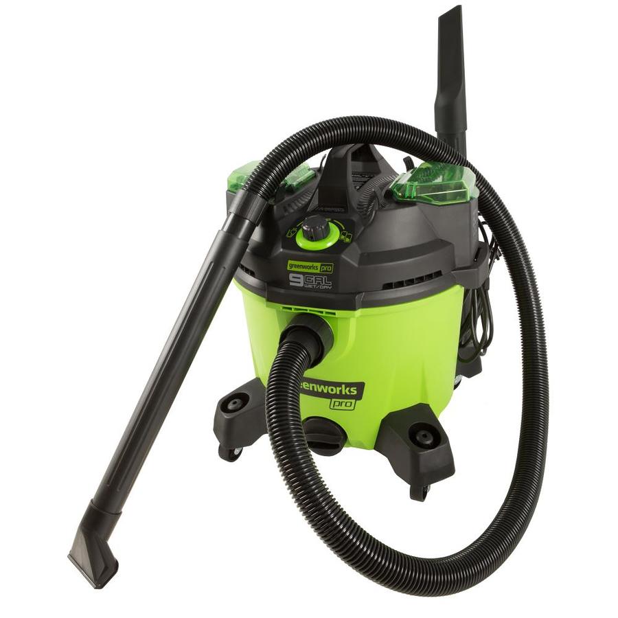 Greenworks Pro 60Volt 9Gallon Portable Wet/Dry Shop Vacuum (Battery