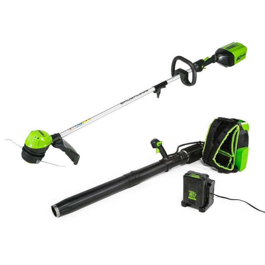 Greenworks Pro 2Piece 60volt Cordless Power Equipment Combo Kit in