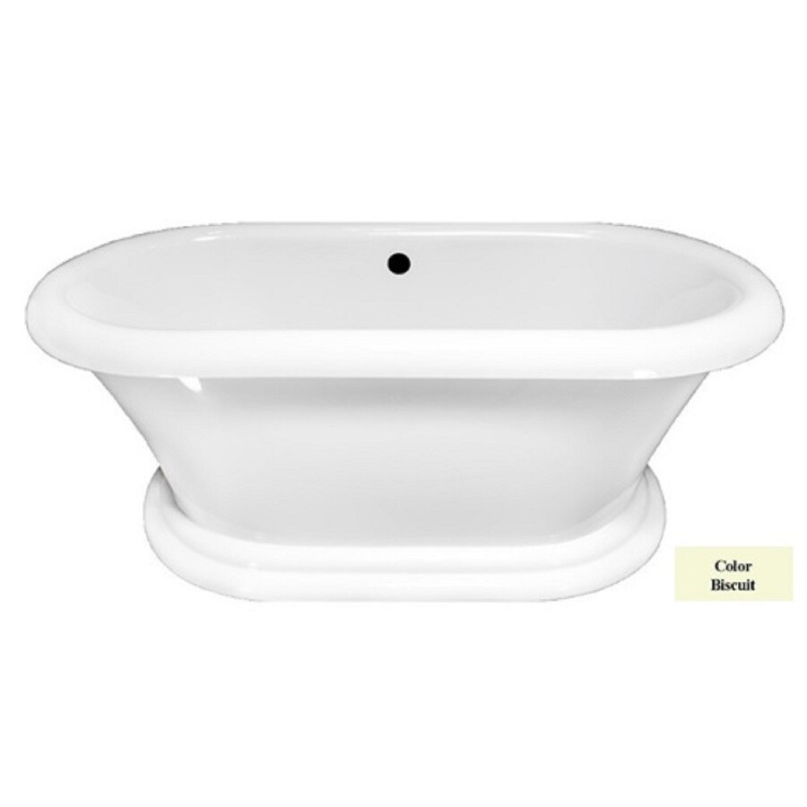 Laurel Mountain Sunbury II 71in Biscuit Acrylic Oval Front Center