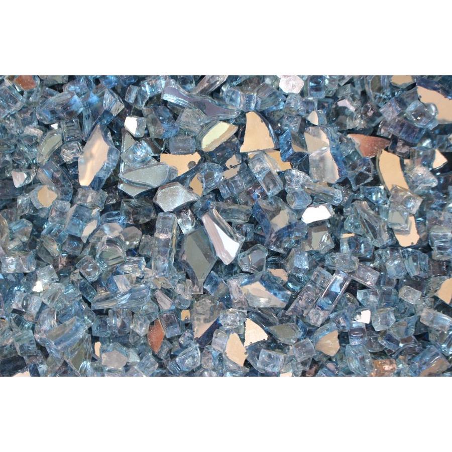 Discount Fire Pit Glass Exotic Glass 25 lbs. Black Gas Fire Pit Fire