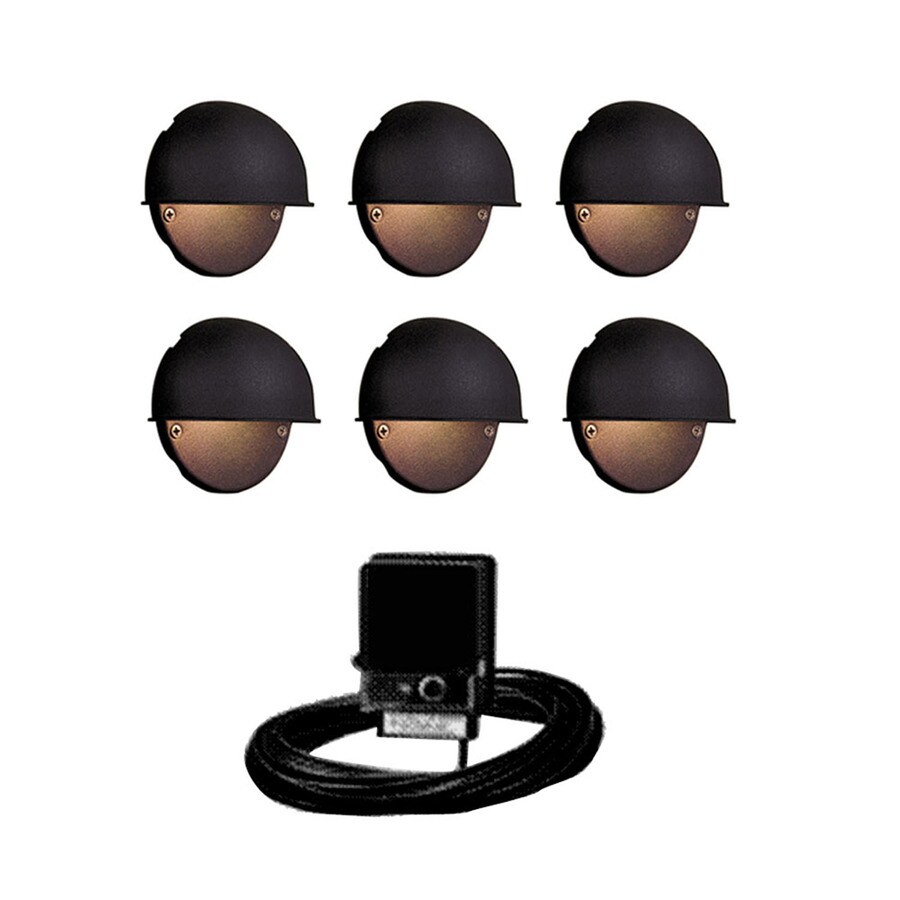 Shop Portfolio Black Low Voltage Incandescent Railing Deck Light Kit at