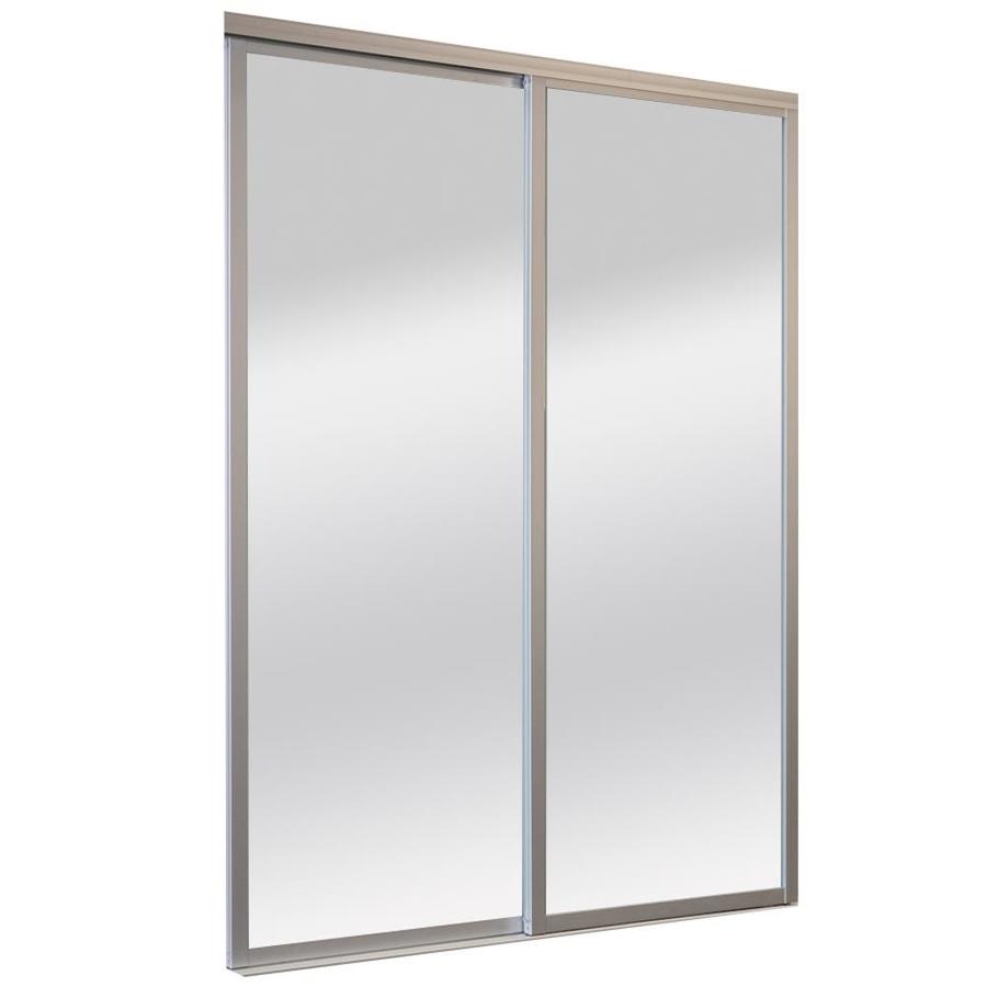 ReliaBilt 9800 Series Boston Satin Silver Aluminum Sliding Closet Door