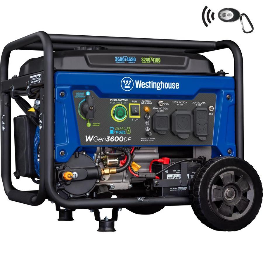 Westinghouse WGen 3600Watt Gasoline/Propane Portable Generator in the