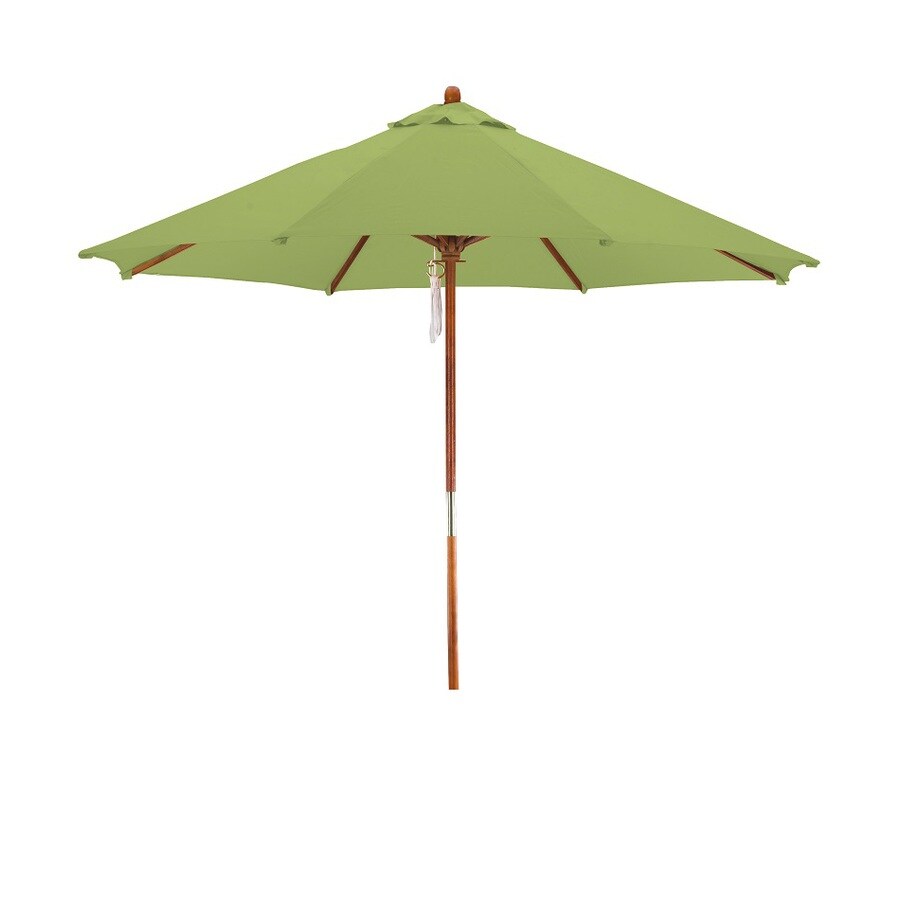 Lauren & Company 9ft Lime Green Notilt Market Patio Umbrella in the