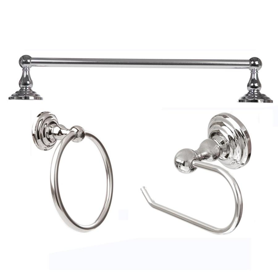 Shop ARISTA 3Piece Cascade Chrome Decorative Bathroom Hardware Set at