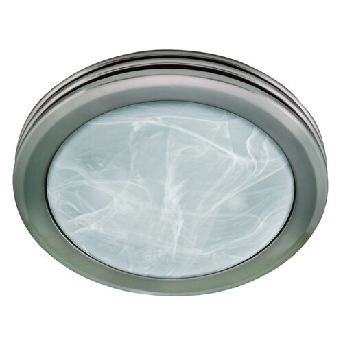 Harbor Breeze 2Sone 80CFM Brushed Nickel Bathroom Fan with Light at