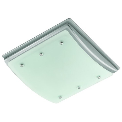 Harbor Breeze 2Sone 100CFM Brushed Nickel Bathroom Fan with Light at
