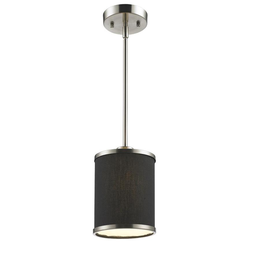 BELDI Medford Satin Nickel Transitional Cylinder Pendant Light in the