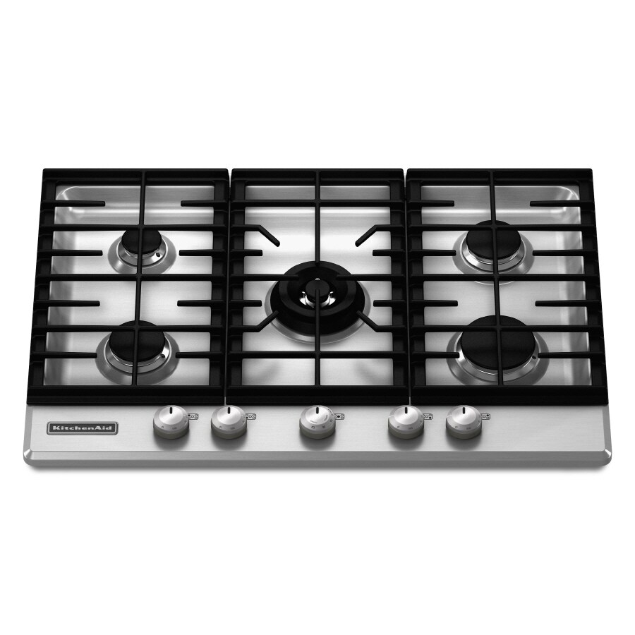 KitchenAid Architect II 30in 5 Burners Stainless Steel Gas Cooktop