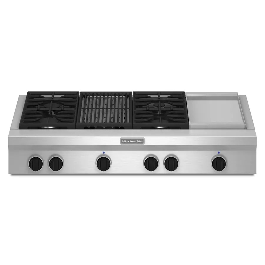 KitchenAid Gas Cooktop (Stainless Steel) 48in; Actual 47.938