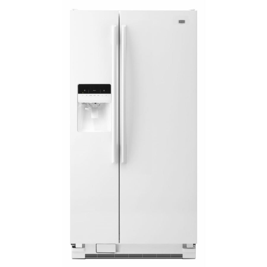 Maytag 22cu ft SidebySide Refrigerator with Single Ice Maker (White