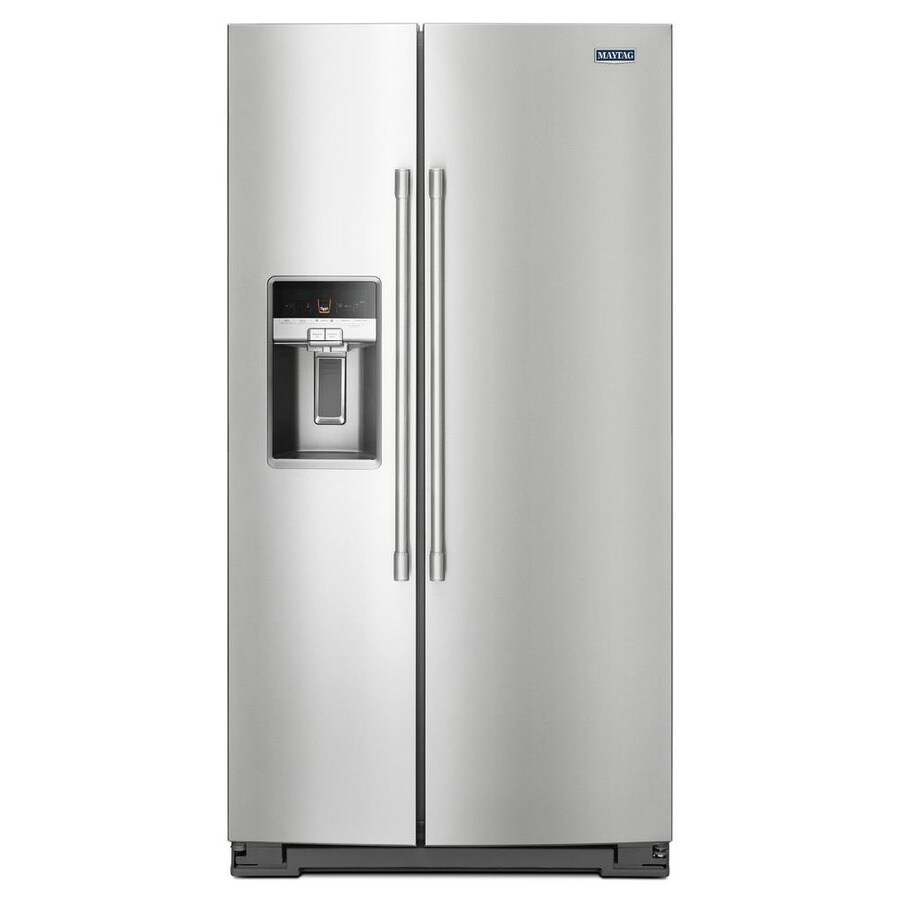 Maytag 25.6cu ft SidebySide Refrigerator with Ice Maker (Fingerprint