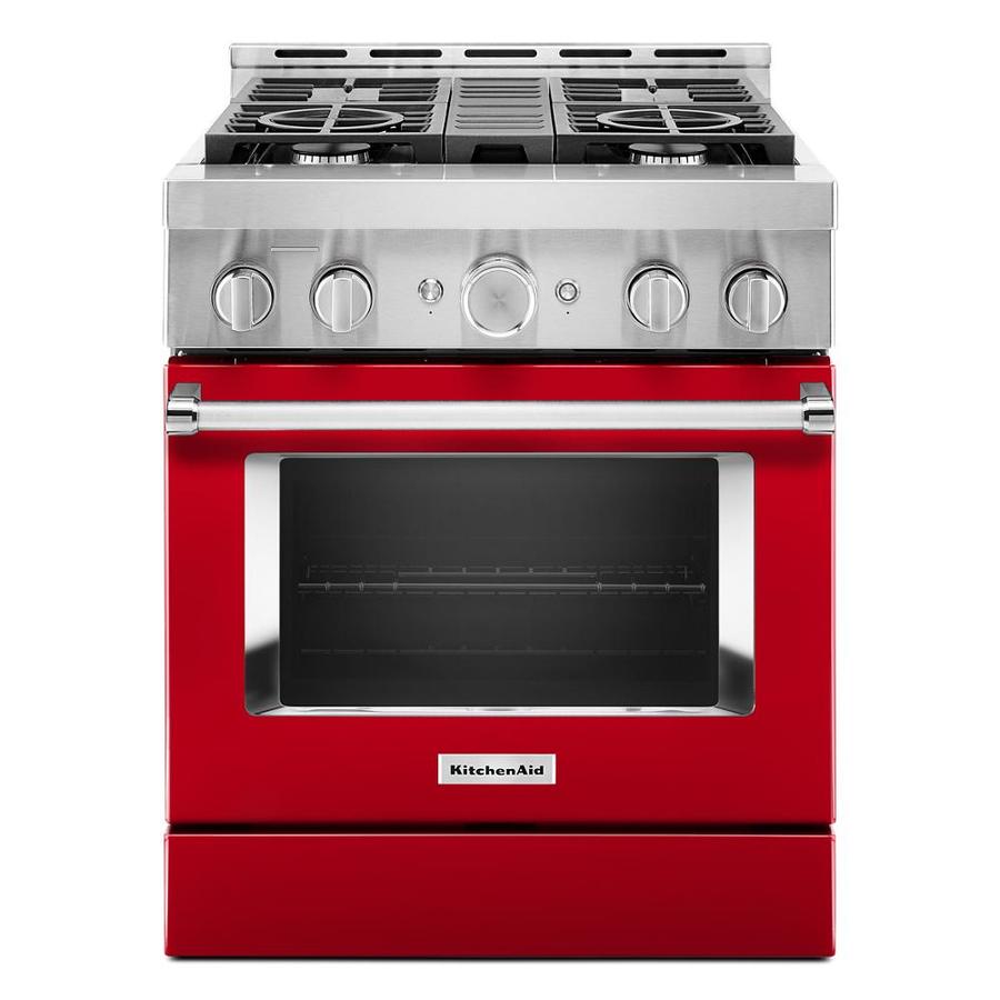 KitchenAid Smart 30in 4 Burners 4.1cu ft SelfCleaning Convection