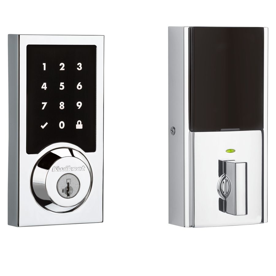 Kwikset Smartcode Polished Chrome SingleCylinder Deadbolt 1Cylinder
